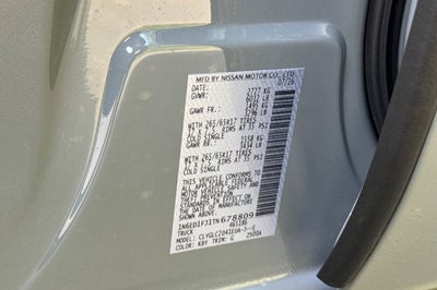 2026 Nissan Frontier SV