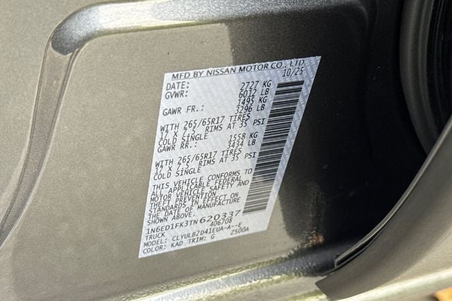 2026 Nissan Frontier Crew Cab SV Long Bed