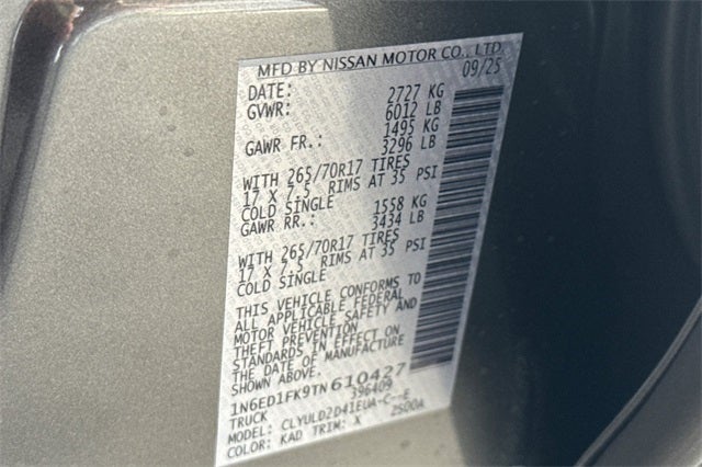 2026 Nissan Frontier Crew Cab PRO-4X® Long Bed