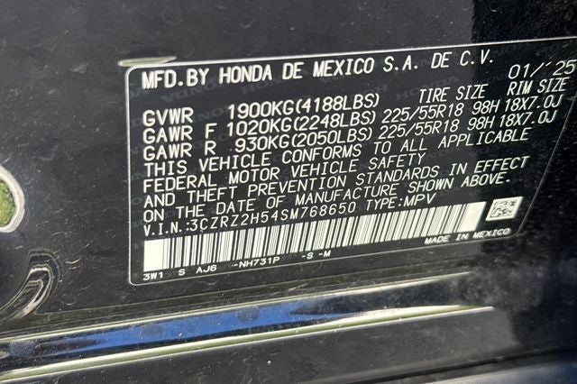 2025 Honda HR-V Sport SPORT AWD