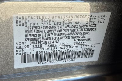 2026 Nissan Sentra SV
