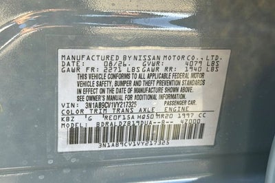 2027 Nissan Sentra SV