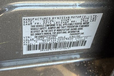 2026 Nissan Sentra SV