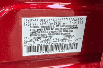 2027 Nissan Sentra SV