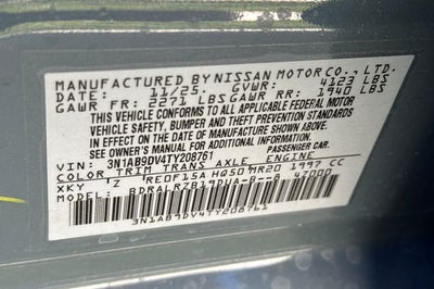 2026 Nissan Sentra SR