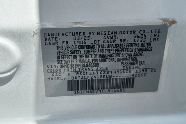 2025 Nissan Versa SV