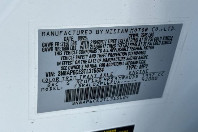 2026 Nissan Kicks SV