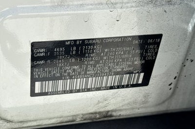 2018 Subaru Outback 2.5i Limited