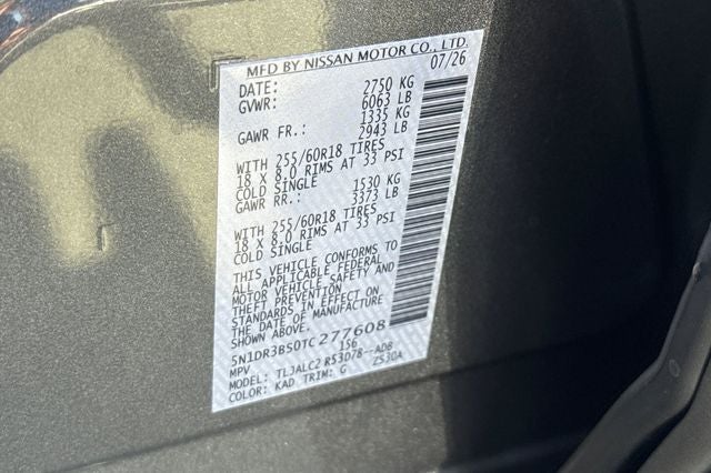 2026 Nissan Pathfinder SV