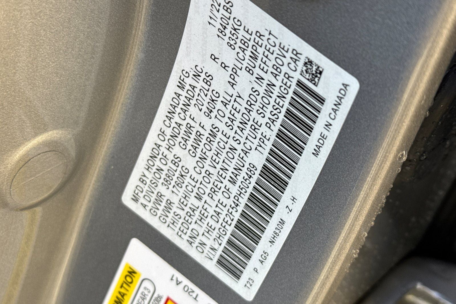 2023 Honda Civic Sport SPORT