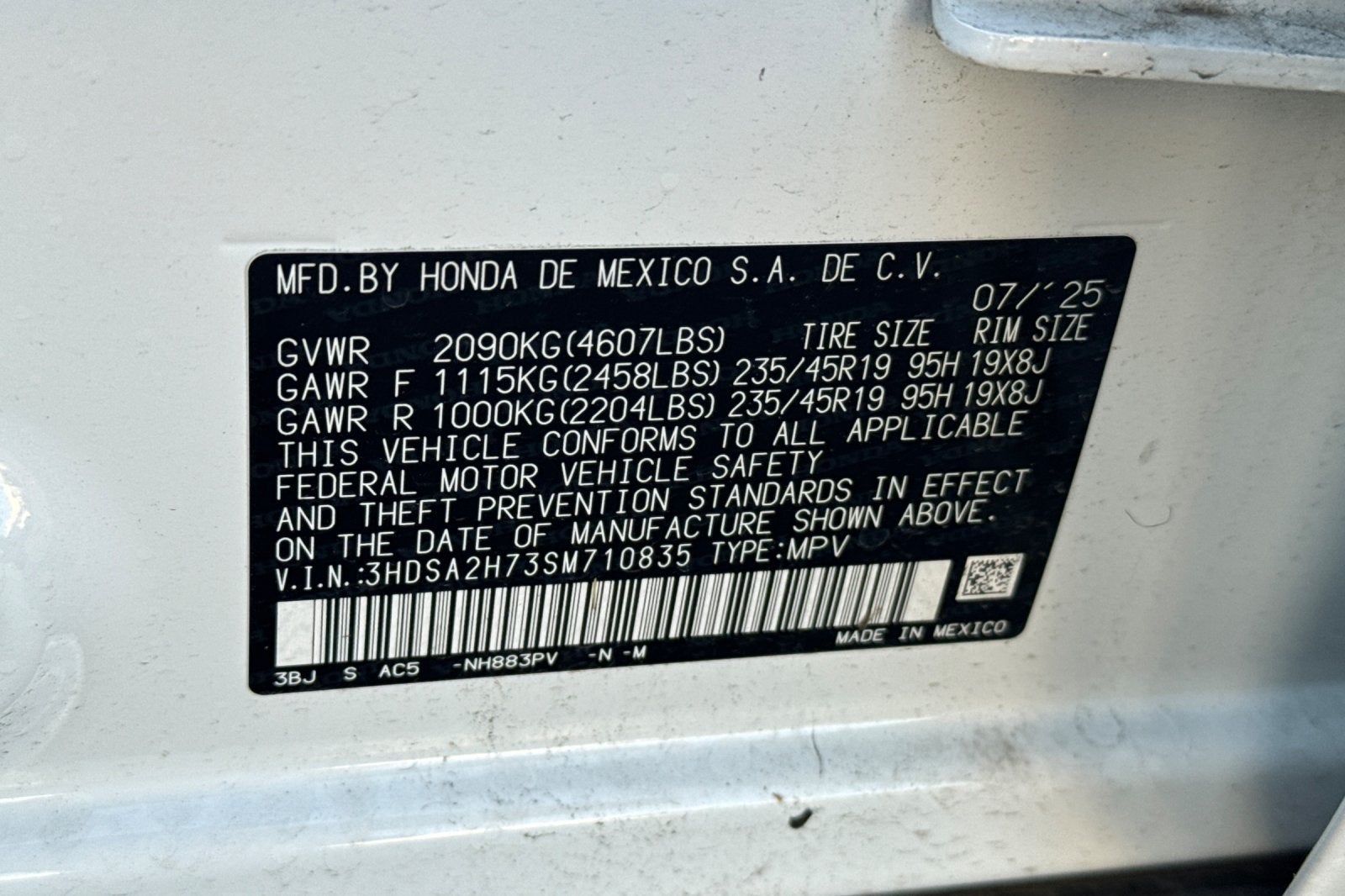 2025 Acura ADX A-Spec with Advance Package