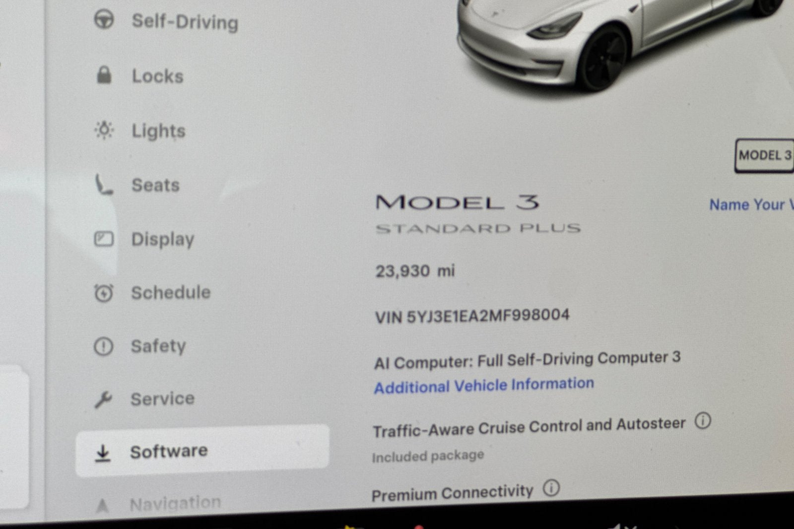 2021 Tesla Model 3 Standard Range Plus
