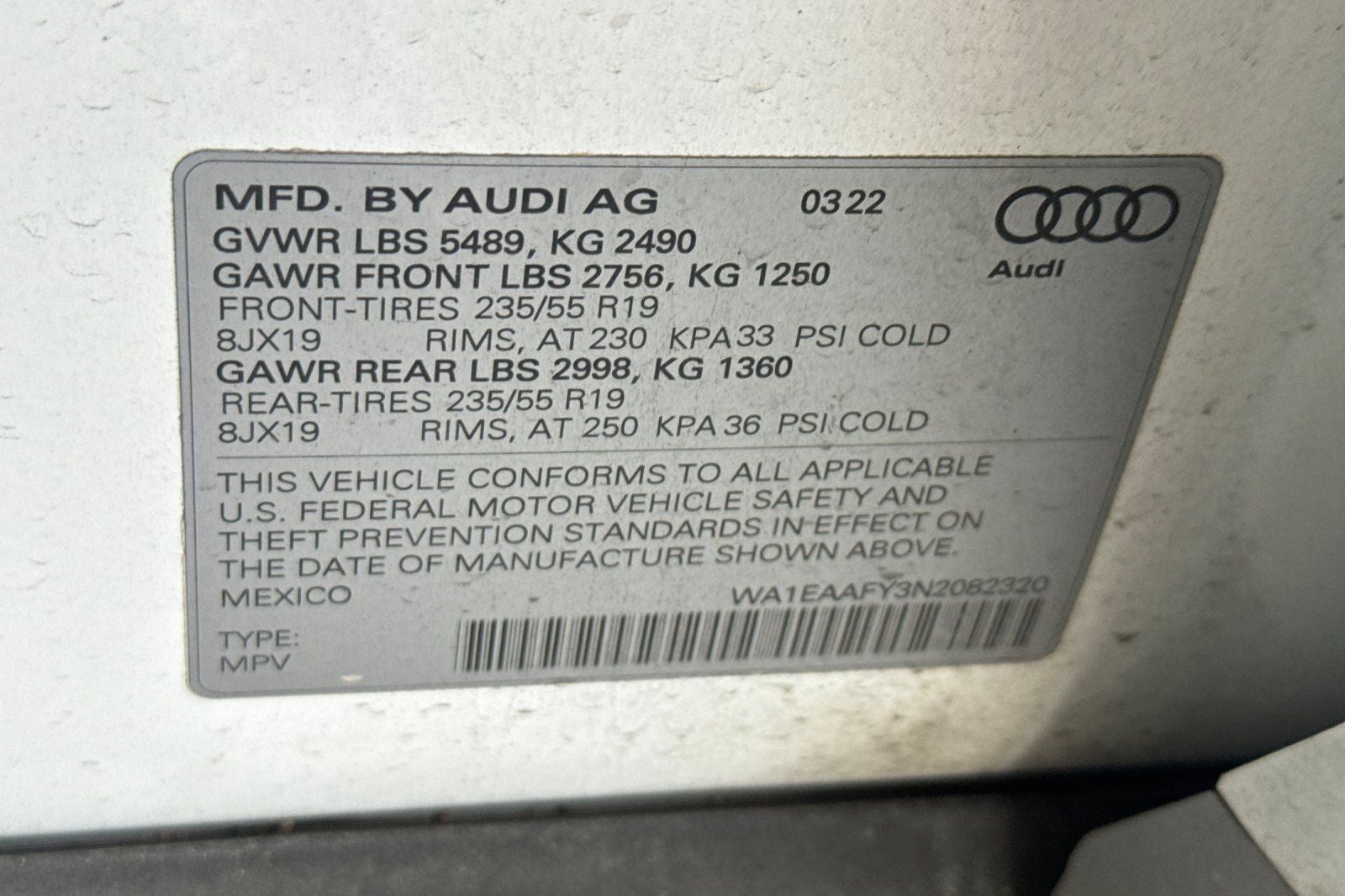 2022 Audi Q5 45 S line Premium quattro