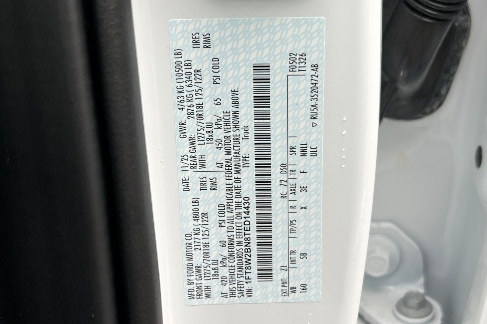 2026 Ford F-250SD Lariat 160 WB