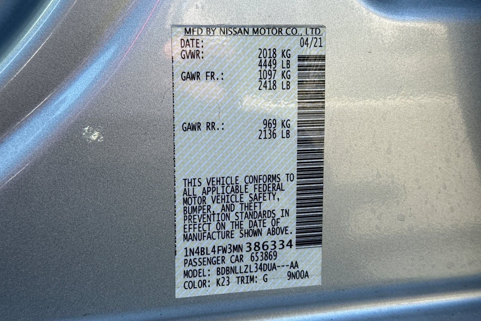 2021 Nissan Altima 2.5 Platinum