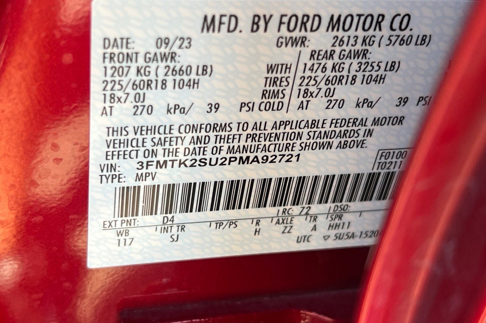 2023 Ford Mustang Mach-E California Route 1
